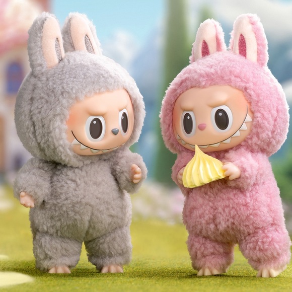 Authentic Pop Mart Exciting Macaron Labubu Plush Pendant | Lychee Berry - Picture 2 of 10